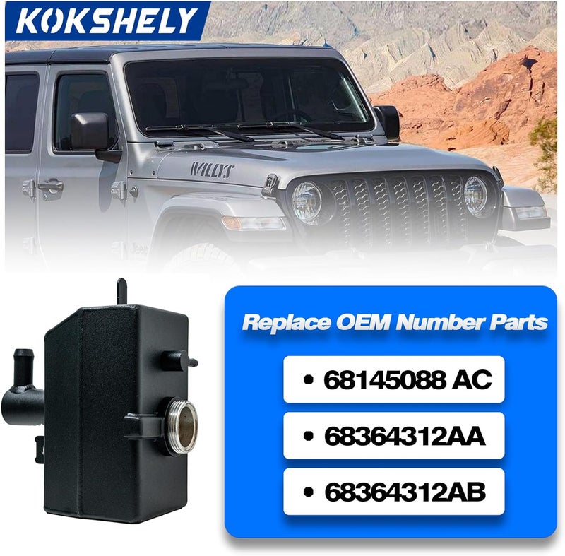 KOKSHELY Aluminum JL Coolant Reservoir Tank Wrangler JL Coolant Reservoir Jeep JL Coolant Reservoir Jeep Wrangler JL 2.0 Coolant Reservoir 2018+ & Gladiator JT Coolant Reservoir Expansion Bottle - Image 5
